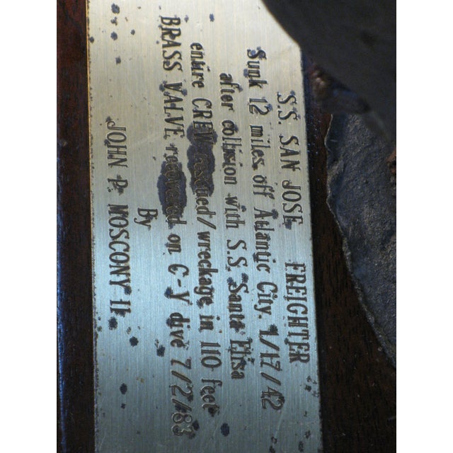 This product is a unique table lamp made from brass recovered from the S.S. San Jose shipwreck. The lamp is a nautical...