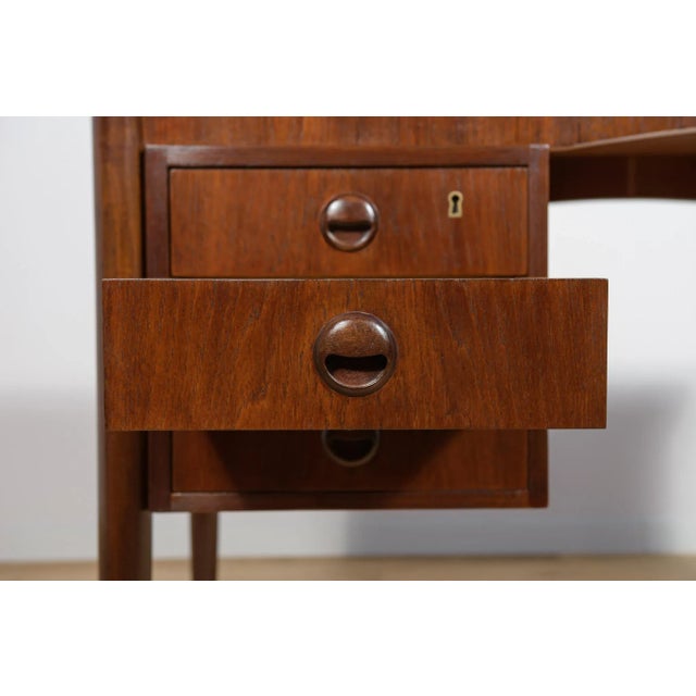 Mid-Century Modern Danish Freestanding Teak Desk, 1960s For Sale - Image 14 of 18