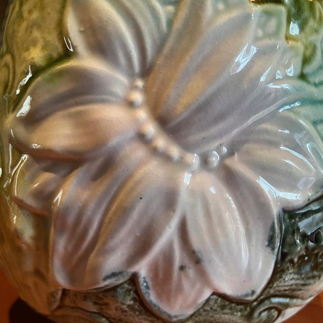 Majolica Pitcher Vase from Wasmuel, 1890s For Sale - Image 5 of 9