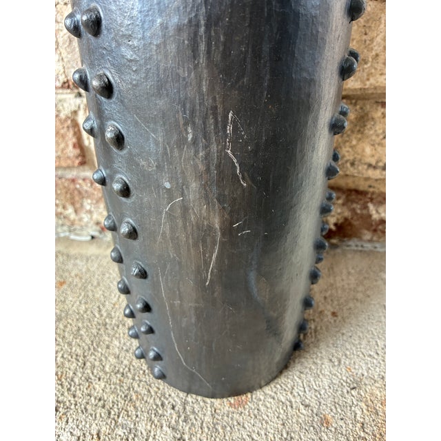 Vintage Ceramic Vase With Studs For Sale - Image 12 of 12