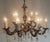 Antique French Brass and Lead Crystal 12-Light Chandelier, 1920s For Sale - Image 10 of 11