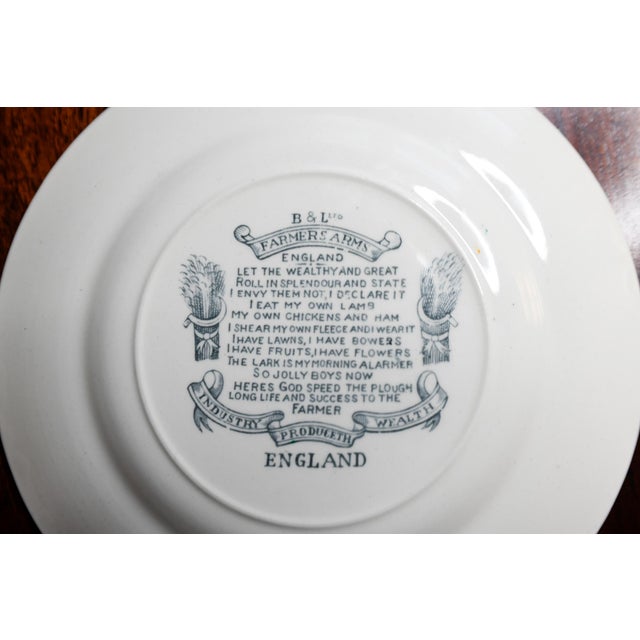 Burgess & Leigh Antique Traditional English Farmers Arms Ceramic Bread Plates - Set of 4 For Sale In Washington DC - Image 6 of 7