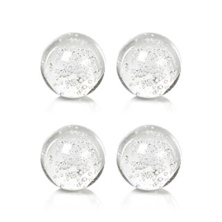3-Inch Crystal Fill Ball with Bubbles, Set of 4 For Sale