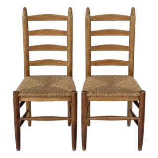 French Farmhouse Dining Chairs - A Pair For Sale
