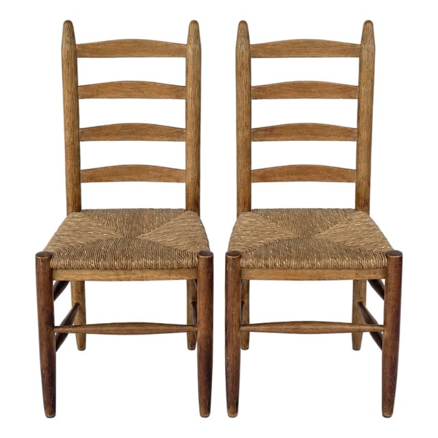 French Farmhouse Dining Chairs - A Pair For Sale