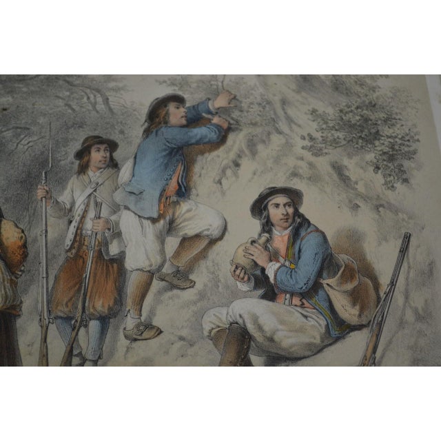 Mid 19th Century "Halte de bas Bretons" Color Lithograph by Francois Grenier For Sale - Image 4 of 13