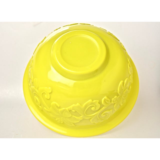 Mid 20th Century Large Peking Yellow Glass Bowls a Pair Chairish