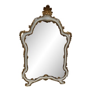 Hand Carved Italian Wall Mirror For Sale