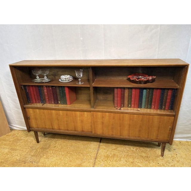 Mid-century retro vintage teak bookcase by herbert e. Gibbs 1960. Slim • stylish • practical british design. Add a...