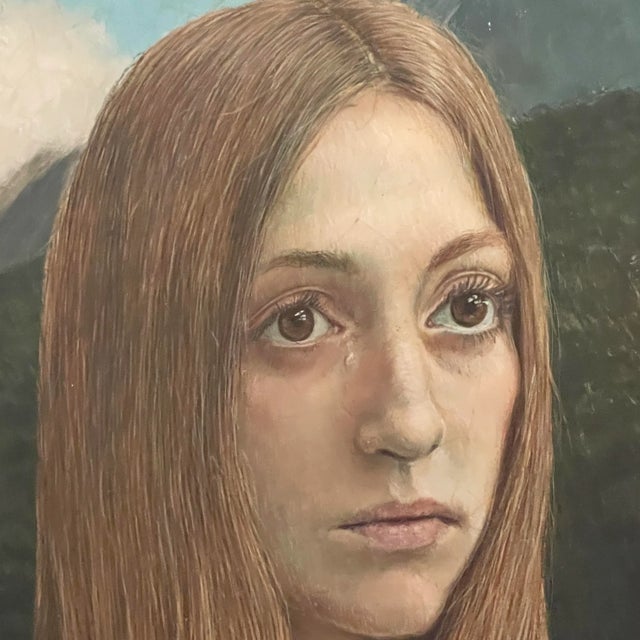 Harold Edmonds - Three Virgins, Signed (1973, Oil on Masonite)/John Currin For Sale - Image 4 of 7