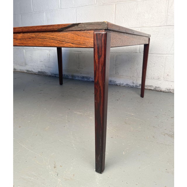 Brown Mid-Century Modern Danish Rosewood Coffee Table For Sale - Image 8 of 10