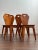 Brown Mid 20th Century Brutalist Swiss Mountain Chairs, Set of 4 For Sale - Image 8 of 16