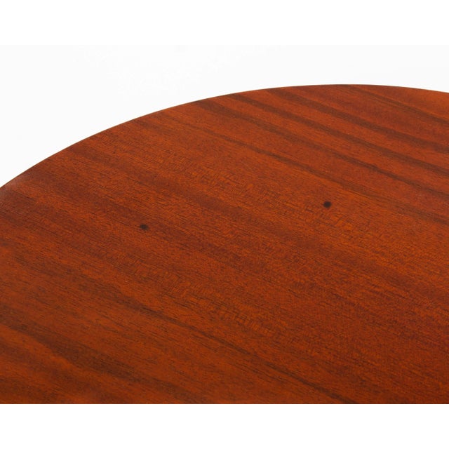 Brown T. H. Robsjohn-Gibbings Widdicomb Round Lamp Table Mid Century Mahogany For Sale - Image 8 of 12