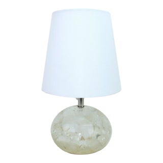 Currey & Company Odette Encased Quartz Acrylic Table Lamp For Sale