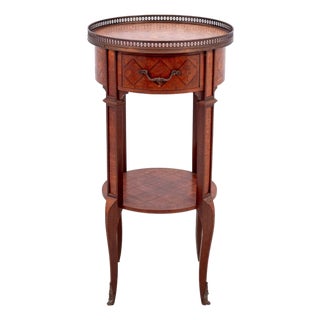 Louis XV Style Kingwood Marquetry Side Table For Sale
