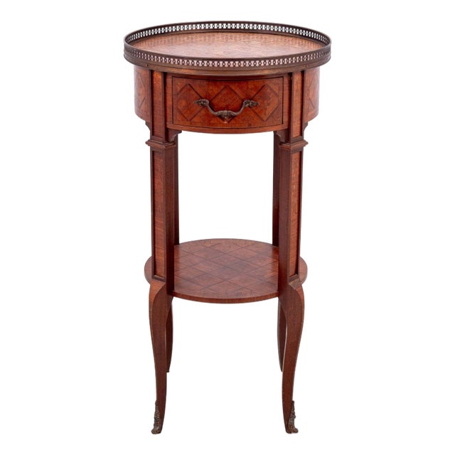 Louis XV Style Kingwood Marquetry Side Table For Sale