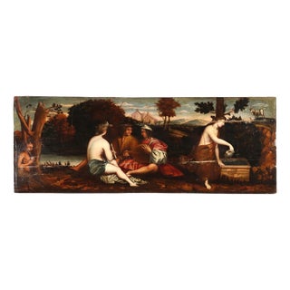 Concert, 18th Century, Oil on Hardboard For Sale