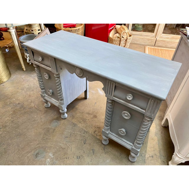 Antique English Style Desk For Sale - Image 4 of 9