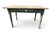 This item is an Antique Primitive Farmhouse Table (or Potting Table) with a weathered, two-tone painted base. Google