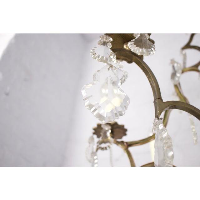 Large Chandelier with Louis XV Style Pampilles For Sale - Image 11 of 18