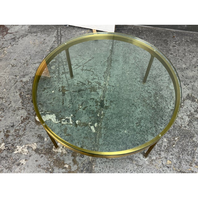 Mid 20th Century Nicos Zographos Brass Coffee Table, Circa 1970's For Sale - Image 5 of 12