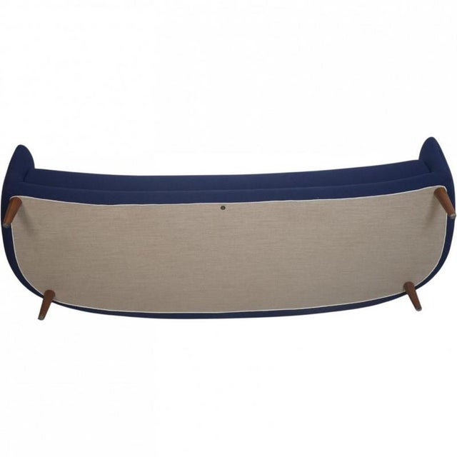 Lillemor Three-Seater Sofa in Blue Hallingdal Fabric by Finn Juhl, 2010s For Sale - Image 11 of 13