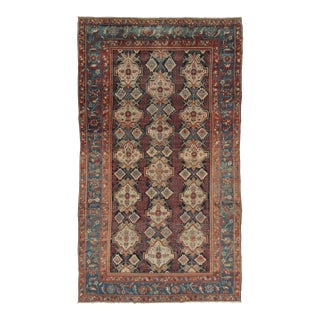 Antique Bakhtiari Tribal Rug With Geometric Medallion and Patterns - Rug & Kilim For Sale