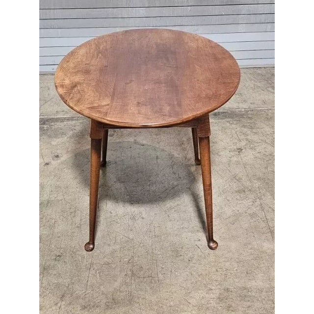David T. Smith Benchmade Oval Cherry Table Coffee Table Marrow, Ohio For Sale In Cleveland - Image 6 of 7