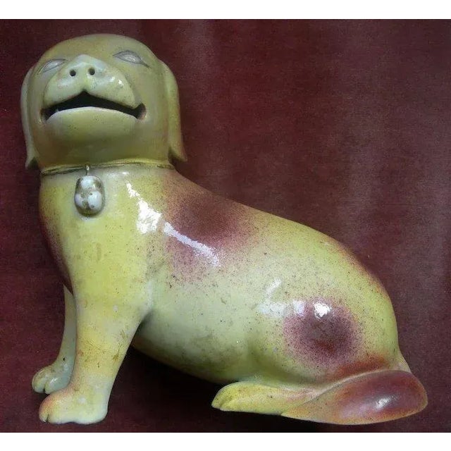 Chinese 18th Century Chinese Export Porcelain Figure of a Hound, Dog or Spaniel For Sale - Image 3 of 11