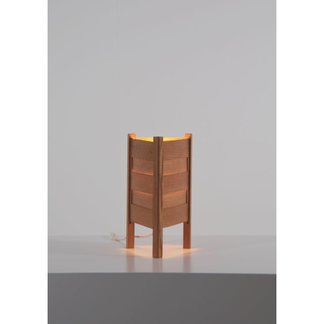 Swedish Pine Table Lamp from Luleå Stjärnslöjd, 1960s For Sale - Image 4 of 9