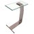 Design Institute America Polished Nickel Steel Glass Cigarette Side End Table D. I. A. Design Institute for America...