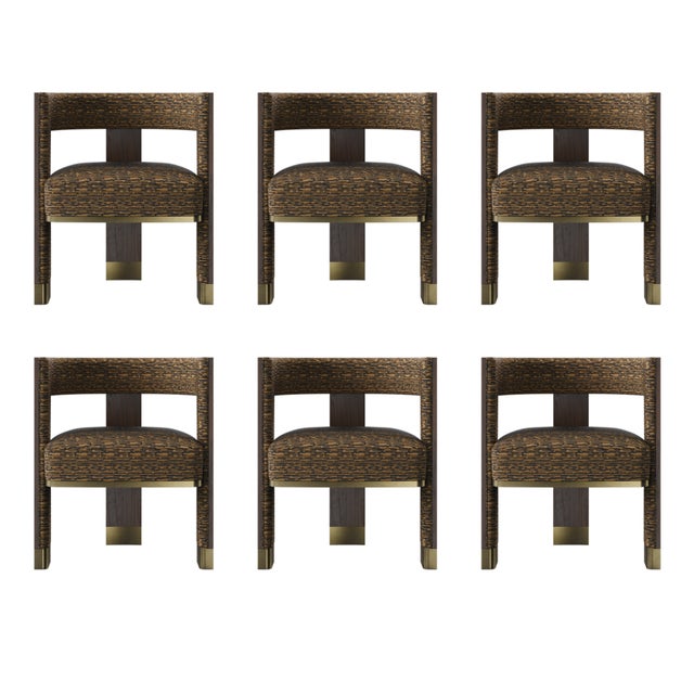 Brooklyn Dining Chairs by Porus Studio, Set of 6 For Sale - Image 14 of 14