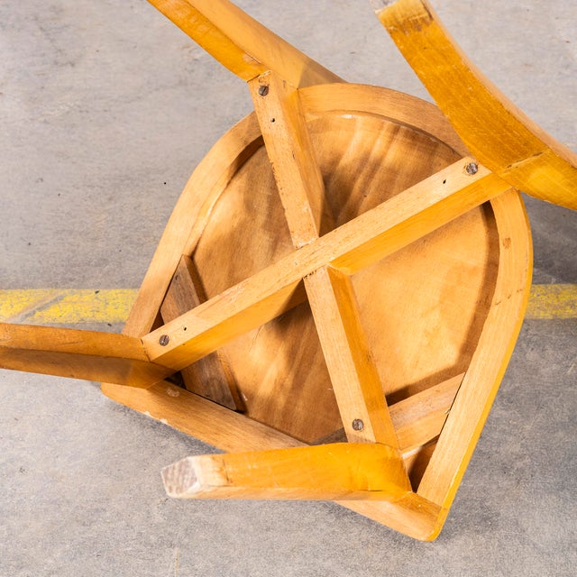 Brown Vintage French Luterma Chapel Dining Chairs in Bentwood, 1950s, Set of 6 For Sale - Image 8 of 12
