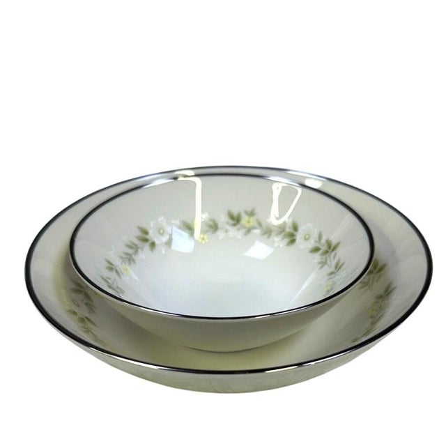 1960s 1960s Noritake 'Cornelia' Ivory China Retired Set-Service for 12 - 115 Pieces For Sale - Image 5 of 18