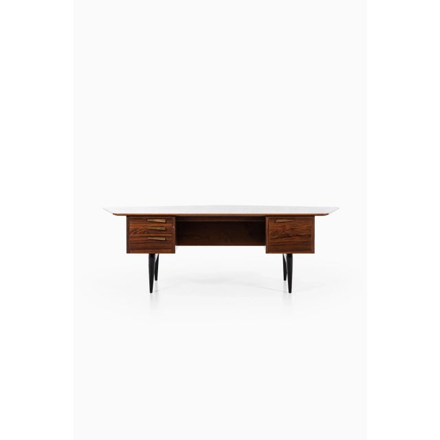 Scandinavian Modern Rosewood Desk by Hadar Schmidt, 1950s For Sale - Image 15 of 15