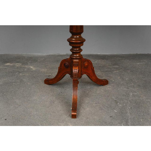 Gründerzeit Shaving Mirror in Walnut, Late 19th Century For Sale - Image 13 of 18
