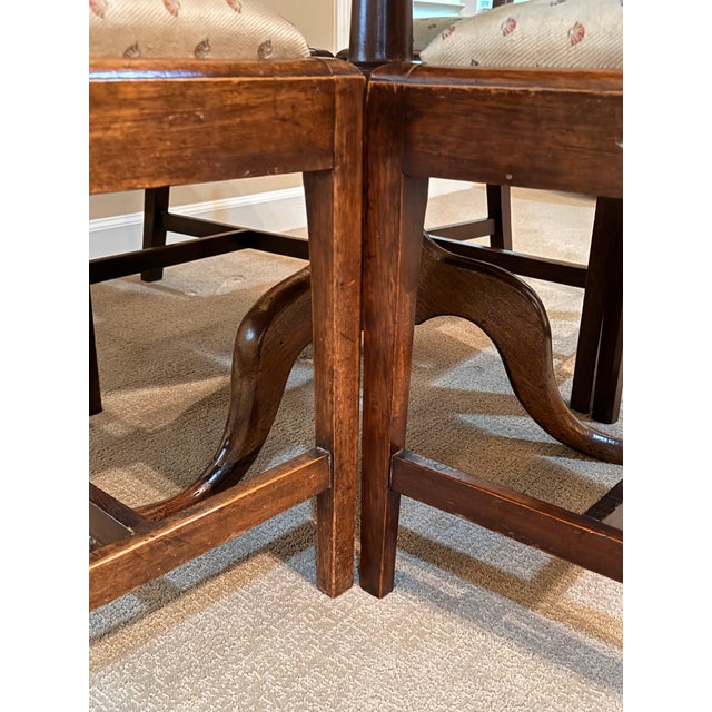 Antique Game Table With 4 Chairs For Sale - Image 9 of 13