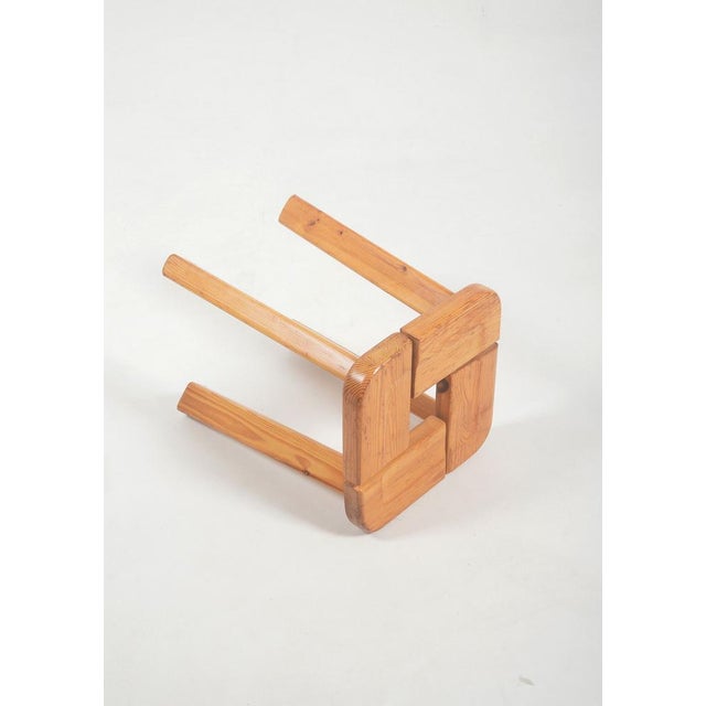 Mid-Century Modern Finnish Wooden Stool from Finnsauna Lagerholm, 1950s For Sale - Image 3 of 7