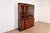 Henkel Harris Henkel Harris Georgian Carved Mahogany Lighted Breakfront Bookcase Cabinet For Sale - Image 4 of 18