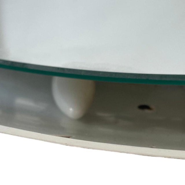 Plastic Large German Space Age Mirror with Backlighting by Ernest Igl for Hillebrand For Sale - Image 7 of 10