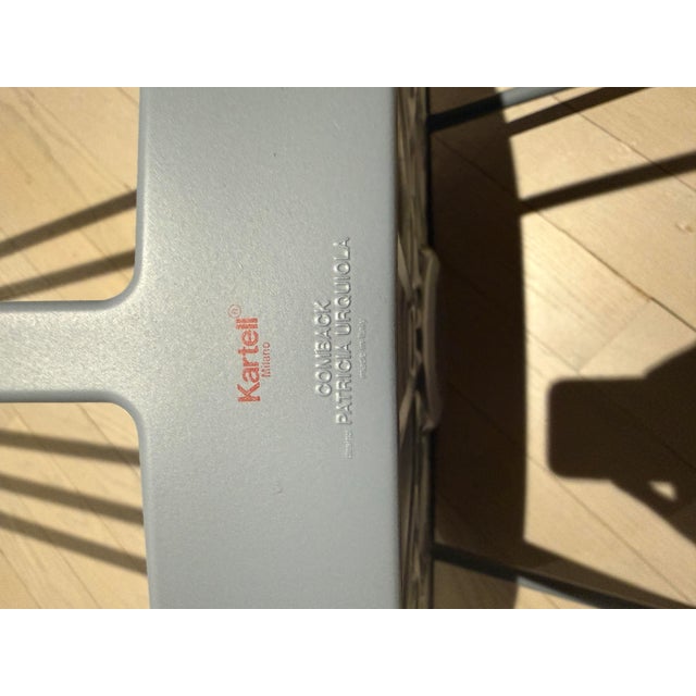 Slate Gray Pair of Kartell Comeback Sled Chairs by Patricia Uriquiola For Sale - Image 8 of 9