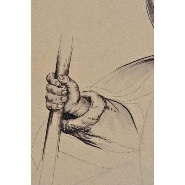 Walter Sauer, The Andalusian Shepherd, Signed Engraving For Sale - Image 5 of 6