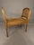 19th Century French Louis XVI Style Gilded Bench With Cane Seat and Side Armrests, Circa 1890 For Sale - Image 9 of 10