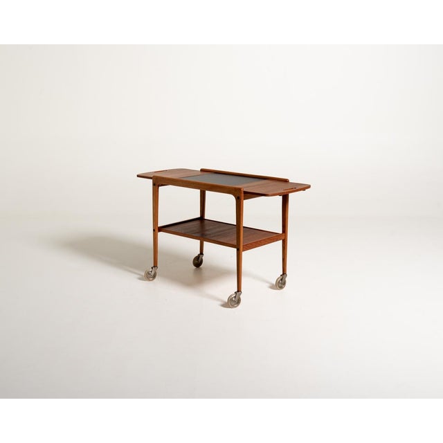 Oak and Teak Thea Trolley by Yngve Ekström for Swedese, 1960s For Sale - Image 11 of 11