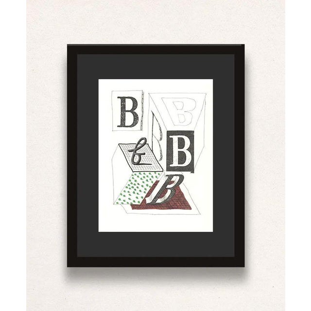 B' from 'Hockney's Alphabet' By David Hockney 1991 Lithograph on Exhibition Fine Art Cartridge paper 38.4 x 46.4 cm (15.12...