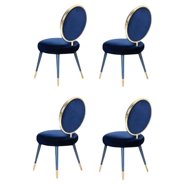 Graceful Dining Chairs by Royal Stranger, Set of 4 For Sale - Image 14 of 14