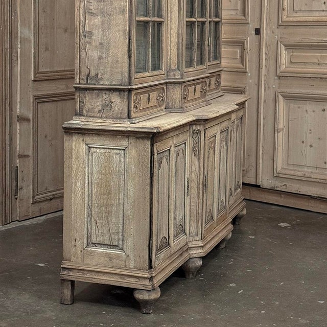 Early 19th Century Belgian Liégeois Régence Carved Oak Bookcase ~ Bibliotheque For Sale - Image 14 of 18