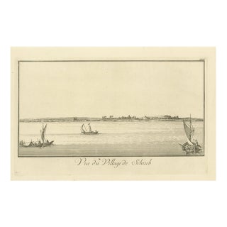 View of the Village of Schub, 1755, Paper For Sale