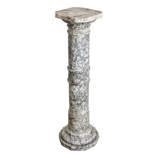 French 19th Century Marble Column Pedestal For Sale