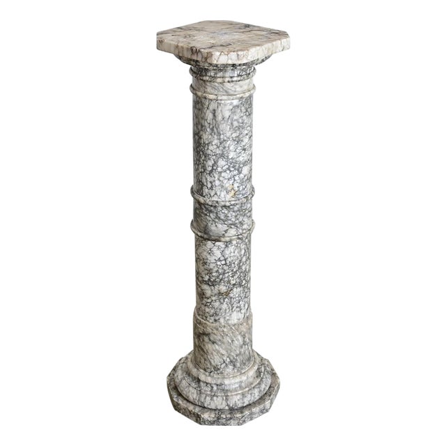 French 19th Century Marble Column Pedestal For Sale